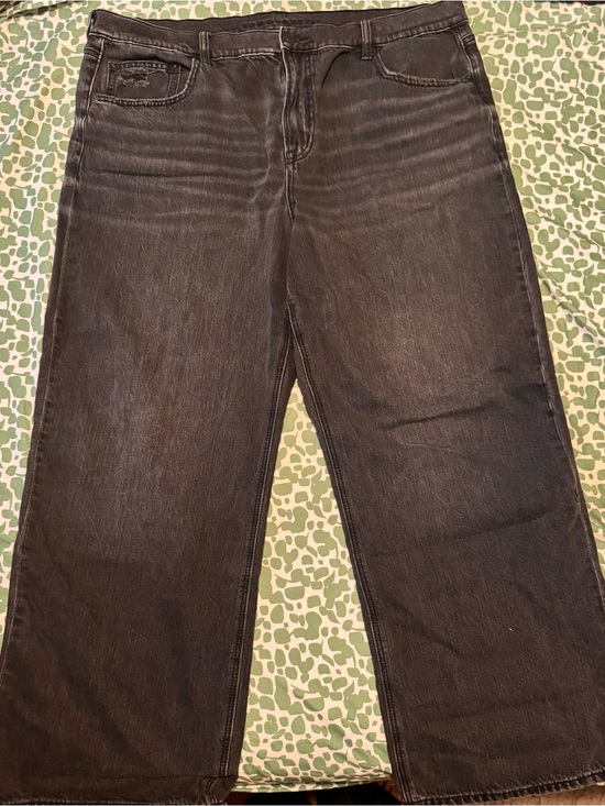 American Eagle Outfitters Denim - American Eagle Outfitters Women's Black Wide-Leg Jeans